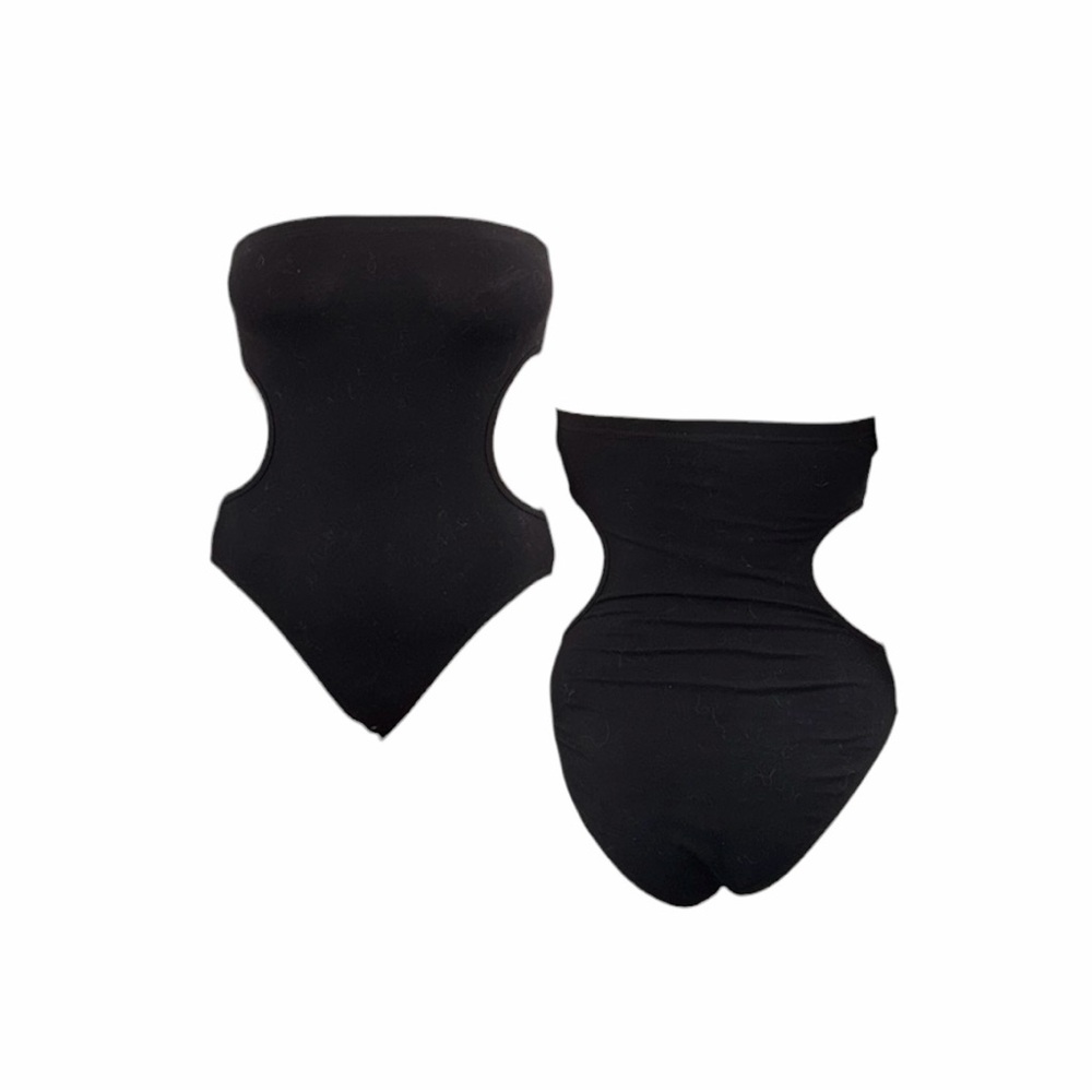 ASOS Black Strapless Cutout Bodysuit